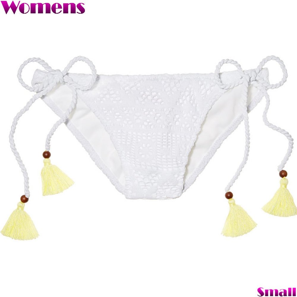 3/$36 Victoria’s Secret Small White Bikini Bottoms .. NEW